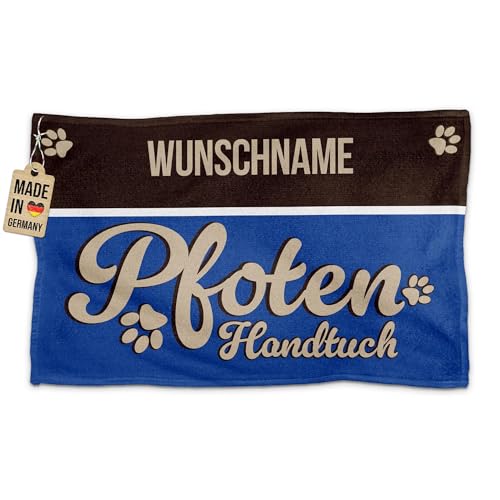 PR Print Royal Personalisiertes Hundehandtuch mit Name selbst gestalten - Pfotenhandtuch - Pfotentuch für Hunde, Haustier-Handtuch | Fotohandtuch, 50 x 30 cm blau PR Print Royal Personalisiertes Hundehandtuch mit Name selbst gestalten - Pfotenhandtuch - Pfotentuch für Hunde, Haustier-Handtuch | Fotohandtuch, 50 x 30 cm blau von PR Print Royal