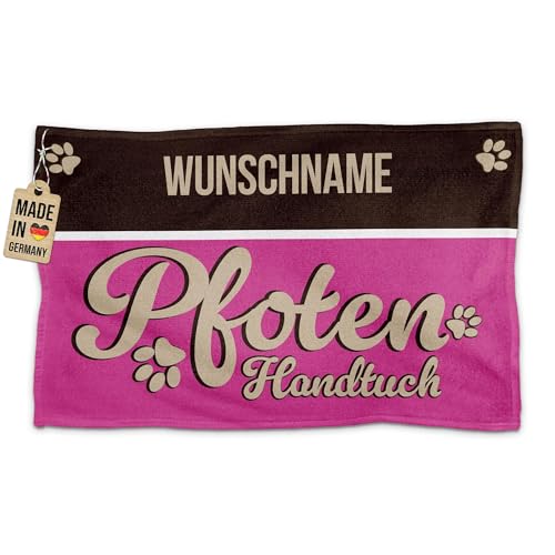 PR Print Royal Personalisiertes Hundehandtuch mit Name selbst gestalten - Pfotenhandtuch - Pfotentuch für Hunde, Haustier-Handtuch | Fotohandtuch, 50 x 30 cm pink PR Print Royal Personalisiertes Hundehandtuch mit Name selbst gestalten - Pfotenhandtuch - Pfotentuch für Hunde, Haustier-Handtuch | Fotohandtuch, 50 x 30 cm pink von PR Print Royal