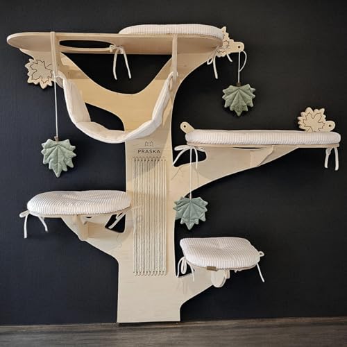 Katzenbaum AHORN. Katzenturm mit: Ästen, Kratzbaum, Betten, Hängematt, Spielzeug. Multifunktionale Katzenwandfläche, Regale, Äste. Wählen Sie Sperrholz- und Stofffarben. Katzenbaum AHORN. Katzenturm mit: Ästen, Kratzbaum, Betten, Hängematt, Spielzeug. Multifunktionale Katzenwandfläche, Regale, Äste. Wählen Sie Sperrholz- und Stofffarben. von PRASKA