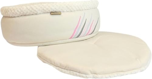 PRASKA Handcraft Kuschelbett Katzenbett - Premium Hundebett für kleine Hunde & Katzen Durchm. 50 cm Ecru - Katzenhütte Katzenhöhle Katzenkorb Katzenschlafplatz für Kleinen Hunde Katze Hause PRASKA Handcraft Kuschelbett Katzenbett - Premium Hundebett für kleine Hunde & Katzen Durchm. 50 cm Ecru - Katzenhütte Katzenhöhle Katzenkorb Katzenschlafplatz für Kleinen Hunde Katze Hause von PRASKA