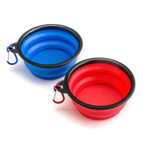 PRECORN 2 Stück Hundenäpfe Reisenapf Hundenapf Futternapf Wassernapf - Faltbare und Robuste Napfschalen für Unterwegs - Ideal für Hund und Katze - Outdoor und Reisezubehör PRECORN 2 Stück Hundenäpfe Reisenapf Hundenapf Futternapf Wassernapf - Faltbare und Robuste Napfschalen für Unterwegs - Ideal für Hund und Katze - Outdoor und Reisezubehör von PRECORN
