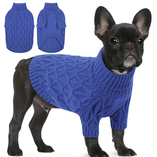 Preferhouse Großer Hundepullover für Pitbulls, Haustierpullover für große Hunde, Jungen und Mädchen, Haustier-Rollkragenpullover, dickes, warmes Sweatshirt, Winter-Strickwaren für Corgi, Französische Preferhouse Großer Hundepullover für Pitbulls, Haustierpullover für große Hunde, Jungen und Mädchen, Haustier-Rollkragenpullover, dickes, warmes Sweatshirt, Winter-Strickwaren für Corgi, Französische von PREFERHOUSE