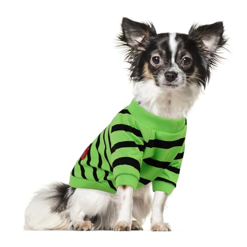 Preferhouse Hunde-Shirts für extra kleine Hunde, gestreifte T-Shirts, Hundeweste, Haustierbekleidung, T-Shirts für Frühling und Sommer, geeignet für kleine und mittelgroße und große Haustiere Preferhouse Hunde-Shirts für extra kleine Hunde, gestreifte T-Shirts, Hundeweste, Haustierbekleidung, T-Shirts für Frühling und Sommer, geeignet für kleine und mittelgroße und große Haustiere von PREFERHOUSE