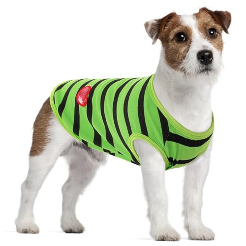 Preferhouse Hunde-Shirts für große Hunde, gestreifte T-Shirts, Haustierbekleidung, Hunde-Tank-Top, Frühling und Sommer, geeignet für Chihuahua, Französische Bulldogge, Bichon, Shih Tzu Preferhouse Hunde-Shirts für große Hunde, gestreifte T-Shirts, Haustierbekleidung, Hunde-Tank-Top, Frühling und Sommer, geeignet für Chihuahua, Französische Bulldogge, Bichon, Shih Tzu von PREFERHOUSE