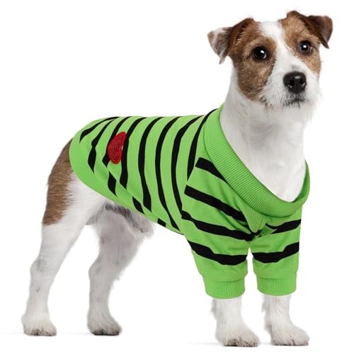 Preferhouse Hunde-Shirts für große Hunde, gestreifte T-Shirts, Hundeweste, Haustierbekleidung, T-Shirts für Frühling und Sommer, geeignet für kleine und mittelgroße und große Haustiere, Französische Preferhouse Hunde-Shirts für große Hunde, gestreifte T-Shirts, Hundeweste, Haustierbekleidung, T-Shirts für Frühling und Sommer, geeignet für kleine und mittelgroße und große Haustiere, Französische von PREFERHOUSE