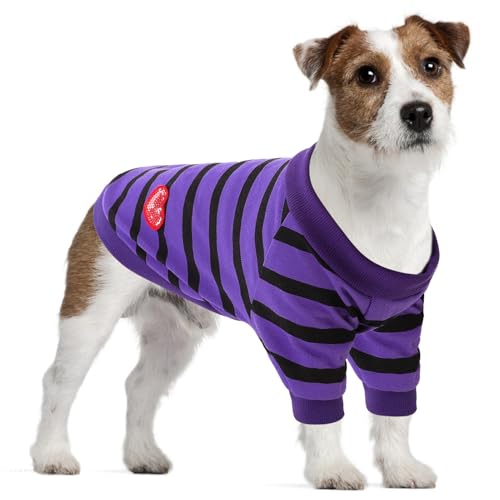 Preferhouse Hunde-Shirts für große Hunde, gestreifte T-Shirts, Hundeweste, Haustierbekleidung, T-Shirts für Frühling und Sommer, geeignet für kleine und mittelgroße und große Haustiere, Französische Preferhouse Hunde-Shirts für große Hunde, gestreifte T-Shirts, Hundeweste, Haustierbekleidung, T-Shirts für Frühling und Sommer, geeignet für kleine und mittelgroße und große Haustiere, Französische von PREFERHOUSE
