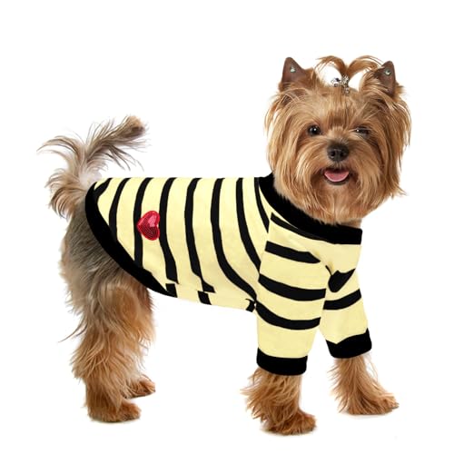 Preferhouse Hunde-Shirts für große Hunde und Katzen, gestreifte T-Shirts, Hundeweste, Haustierbekleidung, T-Shirts für Frühling und Sommer, geeignet für kleine und mittelgroße und große Haustiere, Preferhouse Hunde-Shirts für große Hunde und Katzen, gestreifte T-Shirts, Hundeweste, Haustierbekleidung, T-Shirts für Frühling und Sommer, geeignet für kleine und mittelgroße und große Haustiere, von PREFERHOUSE