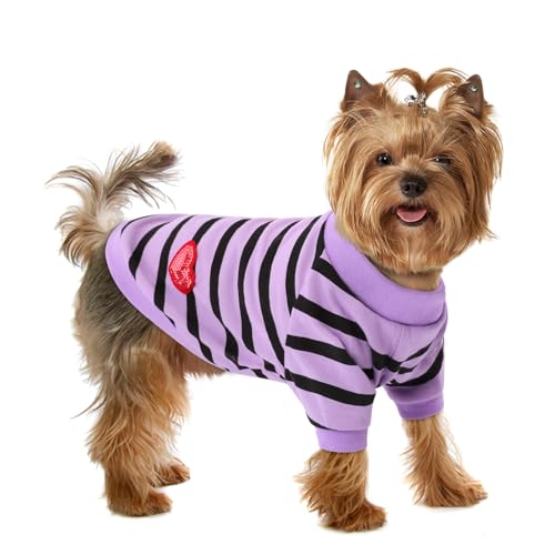 Preferhouse Hunde-Shirts für kleine Hunde, gestreifte T-Shirts, Hundeweste, Haustierbekleidung, T-Shirts für Frühling und Sommer, geeignet für kleine und mittelgroße und große Haustiere, Französische Preferhouse Hunde-Shirts für kleine Hunde, gestreifte T-Shirts, Hundeweste, Haustierbekleidung, T-Shirts für Frühling und Sommer, geeignet für kleine und mittelgroße und große Haustiere, Französische von PREFERHOUSE