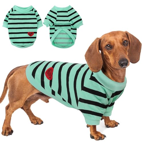 Preferhouse Hunde-Shirts für mittelgroße Hunde, gestreifte T-Shirts, Hundeweste, Haustierbekleidung, T-Shirts für Frühling und Sommer, geeignet für kleine und mittelgroße und große Haustiere Preferhouse Hunde-Shirts für mittelgroße Hunde, gestreifte T-Shirts, Hundeweste, Haustierbekleidung, T-Shirts für Frühling und Sommer, geeignet für kleine und mittelgroße und große Haustiere von PREFERHOUSE