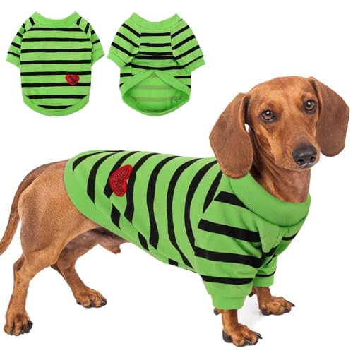 Preferhouse Hunde-Shirts für mittelgroße Hunde, gestreifte T-Shirts, Hundeweste, Haustierbekleidung, T-Shirts für Frühling und Sommer, geeignet für kleine und mittelgroße und große Haustiere Preferhouse Hunde-Shirts für mittelgroße Hunde, gestreifte T-Shirts, Hundeweste, Haustierbekleidung, T-Shirts für Frühling und Sommer, geeignet für kleine und mittelgroße und große Haustiere von PREFERHOUSE