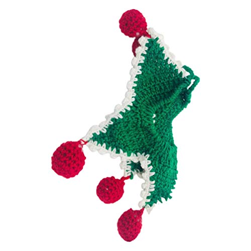 1stk Haustier-kragenschal Weihnachtskatze Halstuch Weihnachtshundehalsbänder Haustier Gestrickte Weihnachtsschal Welpen Weihnachtskragen Gestrickte Wolle Halskette von PRETYZOOM