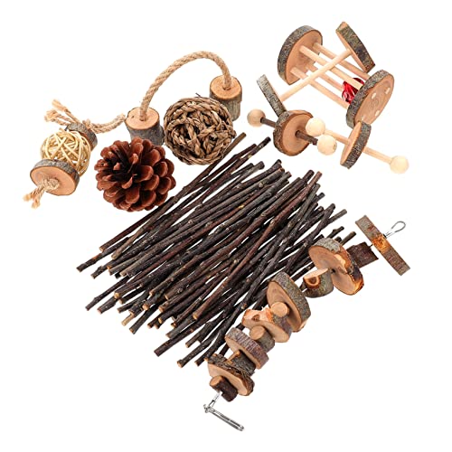 PRETYZOOM Haustierspielzeug 10er-Pack Chinchilla-backenzahnspielzeug Kauspielzeug Aus Holzschnur Für Die Gesundheit Kleiner Haustiere PRETYZOOM Haustierspielzeug 10er-Pack Chinchilla-backenzahnspielzeug Kauspielzeug Aus Holzschnur Für Die Gesundheit Kleiner Haustiere von PRETYZOOM