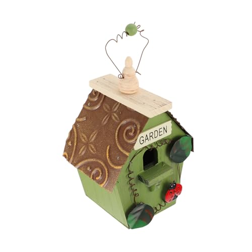 PRETYZOOM 1 Stück Pastorale Dekoration Vogelnest vogelhaus Dekorationen Outdoor- Dekoration des Vogelhauses außenvoliere vogelhäuser für draußen Gartenverzierung Hofdekoration hölzern von PRETYZOOM