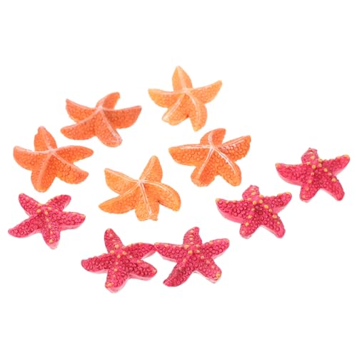 PRETYZOOM 10stücke Simulation Seesterne Aquarium Dekoration Mikrolandschaft Schmuck Aus Harz Lebensechte Ornamente Für Aquarium Zimmer Deko von PRETYZOOM