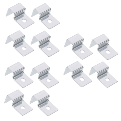 PRETYZOOM 3 Sätze Edelstahl Aquarium Deckel Rack Kit Aquarium Deckel Glas Abdeckung Clips Für Lieferungen 4 Stücke * 3 von PRETYZOOM