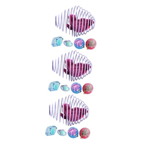 PRETYZOOM 3er-Sets Katzenspielzeug Interaktives Katzenspielzeug Plüsch-ratten- Und Mäusespielzeug Im Käfig Für Lustige Spielzeit 5 Stück * 3 PRETYZOOM 3er-Sets Katzenspielzeug Interaktives Katzenspielzeug Plüsch-ratten- Und Mäusespielzeug Im Käfig Für Lustige Spielzeit 5 Stück * 3 von PRETYZOOM