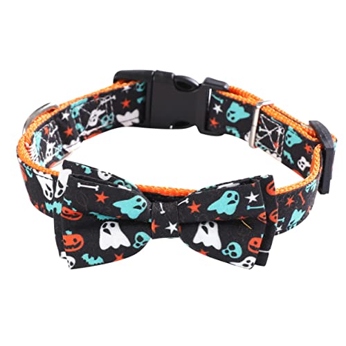 PRETYZOOM 1Stk Haustierhalsband Halloween Dekoration Halloween-Dekoration Halloween-Katzenhalsband Halsschleifen für Hunde Hundehalsband für Halloween Haustierzubehör der Hund Stoff von PRETYZOOM