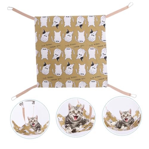 PRETYZOOM Katzenbett-hängematte Atmungsaktives Schlafbett Wendbare Unterlage für Haustiere Geeignet für Eisenkäfignest Einfach Zu Verwenden PRETYZOOM Katzenbett-hängematte Atmungsaktives Schlafbett Wendbare Unterlage für Haustiere Geeignet für Eisenkäfignest Einfach Zu Verwenden von PRETYZOOM