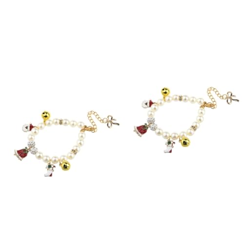 PRETYZOOM 2 Stück Bling Katze Hochzeitshalsband Für Hunde Perlenkette Für Kleine Hunde Perlenkette Welpenhalsbänder Perlenkette Perlenhalsband Hundehalsketten Für Kleine von PRETYZOOM