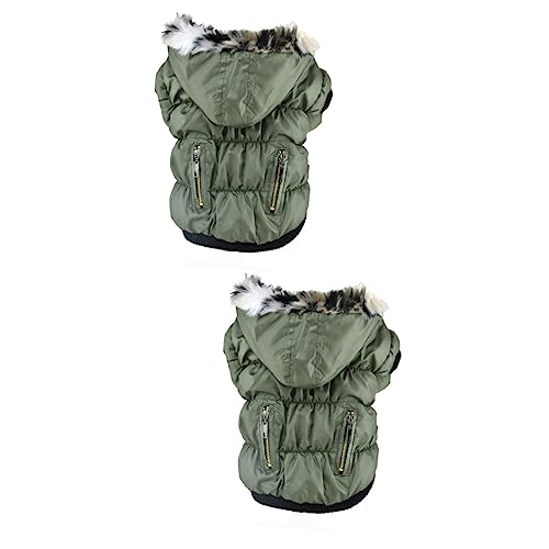 PRETYZOOM 2St Kleider Haustierkostü mit Reißverschluss Winter-Hunde-Hoodie Hoodie mit Reißverschluss Kleidung Haustier Hund Mantel Haustierjacke Hündchen Baumwollmantel Haustierzubehör PRETYZOOM 2St Kleider Haustierkostü mit Reißverschluss Winter-Hunde-Hoodie Hoodie mit Reißverschluss Kleidung Haustier Hund Mantel Haustierjacke Hündchen Baumwollmantel Haustierzubehör von PRETYZOOM