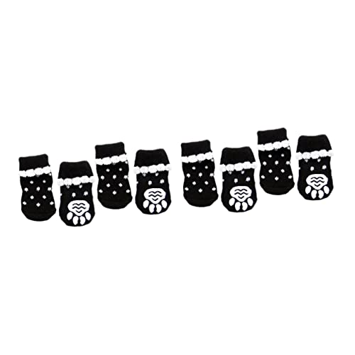 PRETYZOOM 2st Welpensocken Traktionssocken Für Hunde Fußbekleidung Für Welpen Socken Mit Hundegriff Hundepfotenabdeckung Anti-socken Fußbedeckungen Für Hunde Haustier Socken Drucken von PRETYZOOM