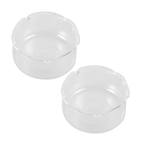 PRETYZOOM 2 Transparente Glasvasen Für Hydrokulturpflanzen, Lotus, Dekoratives Glasterrarium, Durchsichtiger Pflanzenhalter Für Zuhause Und Büro, Kleines Fischbecken, Tischaquarium von PRETYZOOM