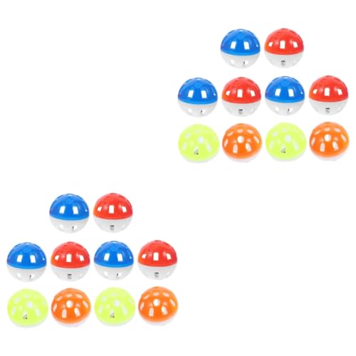 PRETYZOOM 20 STK Hohle Glockenkugel Papagei Geräuschspielzeug Vögel, die Spielzeug Schleifen Spielzeuge Vogelkäfig Glockenkugeln für Papageienkäfige Vogelbälle aus Kunststoff Kätzchen PRETYZOOM 20 STK Hohle Glockenkugel Papagei Geräuschspielzeug Vögel, die Spielzeug Schleifen Spielzeuge Vogelkäfig Glockenkugeln für Papageienkäfige Vogelbälle aus Kunststoff Kätzchen von PRETYZOOM