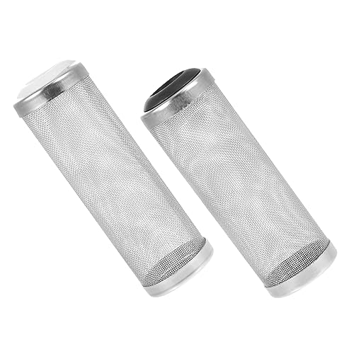 PRETYZOOM 2St Filter Sieb Fischgarnelennetz filtro para pecera Zubehör für Aquarien Schutzhülle im Mesh-Design Aquarienzubehör Rostfreier Stahl Netze Gitter Aquarium Weiß von PRETYZOOM