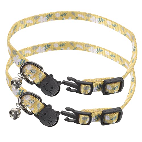 PRETYZOOM 2pcs Katze Kragen Glocke Entzückende Pet Zubehör für Mädchen Katzen Kätzchen Blumen Druck Abtrünnigen Kragen für PRETYZOOM 2pcs Katze Kragen Glocke Entzückende Pet Zubehör für Mädchen Katzen Kätzchen Blumen Druck Abtrünnigen Kragen für von PRETYZOOM