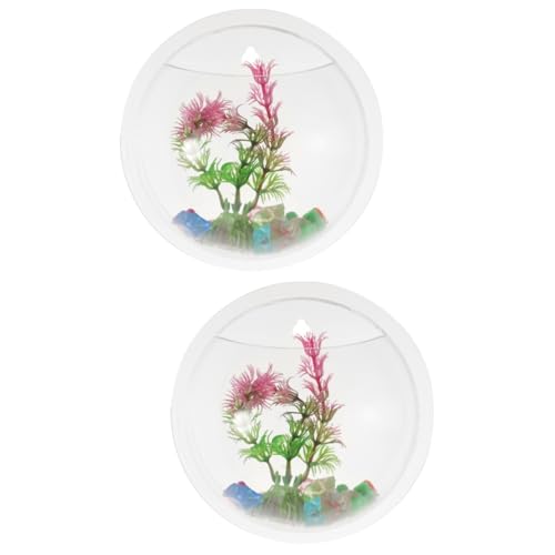 PRETYZOOM 2St Wand Goldfischglas große Acrylvasen Vase aus Acryl Glasvase Töpfe für Pflanzen Betta-Aquarium Pflanzenhalter für die Wand Wandblumenhalter hängend schmücken Anlage Wandbehang PRETYZOOM 2St Wand Goldfischglas große Acrylvasen Vase aus Acryl Glasvase Töpfe für Pflanzen Betta-Aquarium Pflanzenhalter für die Wand Wandblumenhalter hängend schmücken Anlage Wandbehang von PRETYZOOM