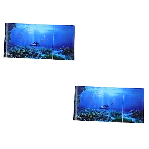 PRETYZOOM 2 Stücke Aquarium Decor Aufkleber Aquarium Hintergrund Für Instant Aquarium Ästhetik PRETYZOOM 2 Stücke Aquarium Decor Aufkleber Aquarium Hintergrund Für Instant Aquarium Ästhetik von PRETYZOOM