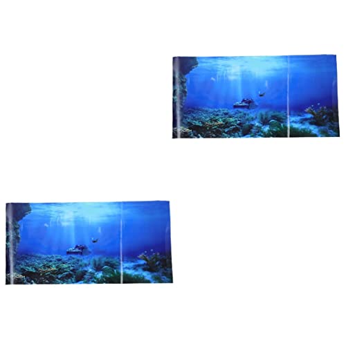PRETYZOOM 2 Stück Bild Für Fischtank Abnehmbarer Aquarium-Aufkleber Und Verblasst – Aquarium-Dekoration Für Süßwasser Und Tanks PRETYZOOM 2 Stück Bild Für Fischtank Abnehmbarer Aquarium-Aufkleber Und Verblasst – Aquarium-Dekoration Für Süßwasser Und Tanks von PRETYZOOM