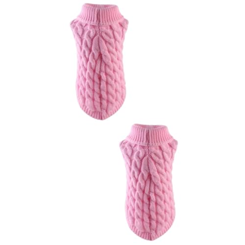 PRETYZOOM 2 Stücke Pullover Haustier Party Kostüm Größe M Stilvolle Haustier Kleidung Gemütliche Gestrickte Hunde Kleidung von PRETYZOOM