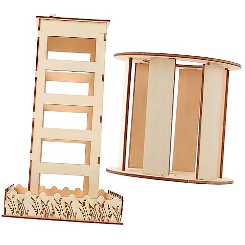 PRETYZOOM Zubehör für 2 Stück Holzfutterspender Heubehälter Futtertrog für Kleintiere PRETYZOOM Zubehör für 2 Stück Holzfutterspender Heubehälter Futtertrog für Kleintiere von PRETYZOOM