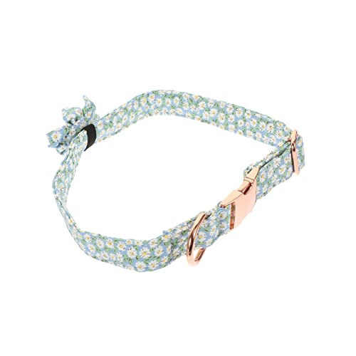 PRETYZOOM 2st Haustierhalsband Zierhalsbänder Für Hunde Dekoratives Welpenhalsband Abbrechbares Katzenhalsband Geblümte Welpenhalsbänder Hundekette Schnalle Kleidung Reine Baumwolle von PRETYZOOM