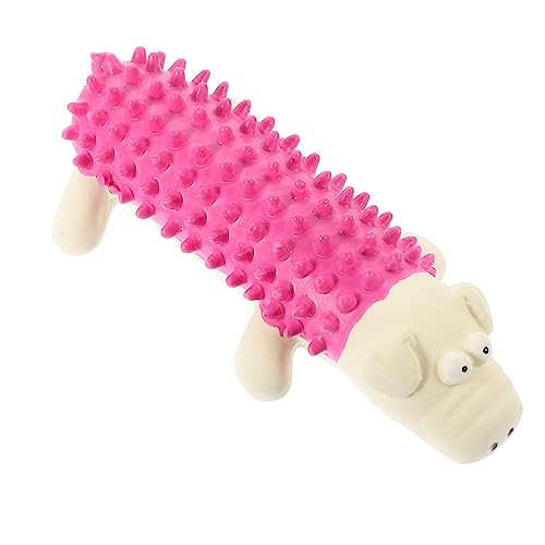 PRETYZOOM Spielzeuge 2st Hund Sprechendes Spielzeug Emulsion Weiß Backenzahn Zahnbürste von PRETYZOOM