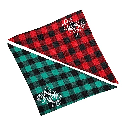 PRETYZOOM Schleppleine 2 Stück Kariertes Haustier-Halstuch Urlaubs-Bandanas Für Kleine Hunde Hunde-Speicheltuch-Halstuch Hundehalsband Weihnachts-Halstuch Halloween-Haustier-Schal Kariertes PRETYZOOM Schleppleine 2 Stück Kariertes Haustier-Halstuch Urlaubs-Bandanas Für Kleine Hunde Hunde-Speicheltuch-Halstuch Hundehalsband Weihnachts-Halstuch Halloween-Haustier-Schal Kariertes von PRETYZOOM