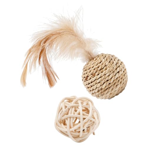 PRETYZOOM Spielzeuge 2st Katze, Die Einen Ball Rollt Interaktiver Katzenball Sisalball Für Katzen Kauspielzeug Für Katzen Spielzeugbälle Für Katzen Kratz Beissen Spielzeugball Rattan PRETYZOOM Spielzeuge 2st Katze, Die Einen Ball Rollt Interaktiver Katzenball Sisalball Für Katzen Kauspielzeug Für Katzen Spielzeugbälle Für Katzen Kratz Beissen Spielzeugball Rattan von PRETYZOOM
