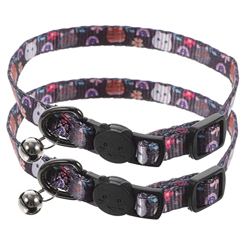 PRETYZOOM Katzenhalsband Breakaway Mit Glöckchen Kätzchenhalsband Breakaway Breakaway Katzenhalsband Für Männliche Und Weibliche Katzen Haustier Halsbekleidung Katze Deko von PRETYZOOM