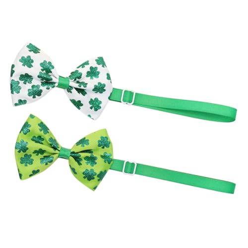 PRETYZOOM St. Patricks Day Haustier Fliegen 2 Weiße Hundeschleifen Bequeme Fliegen Für Welpen PRETYZOOM St. Patricks Day Haustier Fliegen 2 Weiße Hundeschleifen Bequeme Fliegen Für Welpen von PRETYZOOM