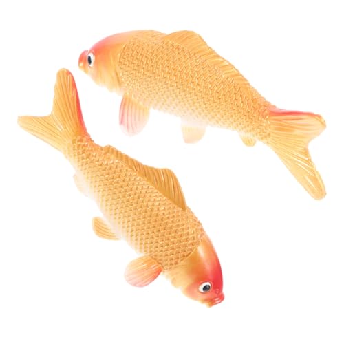 PRETYZOOM 2stücke Gefälschter Koi-Fisch Simulationsfisch Dekoration Für Aquarium Fischstatue PVC-fischfiguren Schwimmender Fisch Aquarienfischdekoration Fischfigur Simulierter Kunstfisch von PRETYZOOM