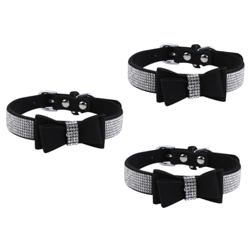 PRETYZOOM 3 STK Hot Diamond Hundehalsband Verstellbares Hundehalsband Schnalle Hundehalsband Verstellbare Kat Glitzer Hundehalsband Halsband Für Welpen Hund Schnalle Halsband Cosplay Schal von PRETYZOOM