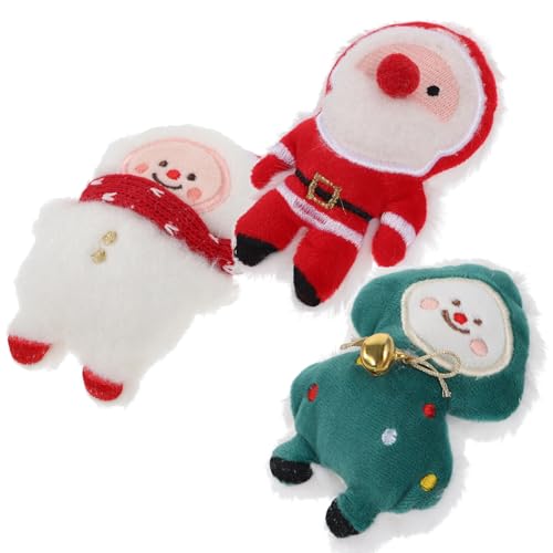 PRETYZOOM Spielzeugset Für Katzen – 3-teiliges Katzenspielzeug in Weihnachtsform Interaktives Katzenspielzeug Kätzchenspielzeug Mit Beißfunktion von PRETYZOOM