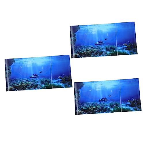 PRETYZOOM 3st Aquarium Hintergrundpapier Aufkleber Panzer 3D von PRETYZOOM
