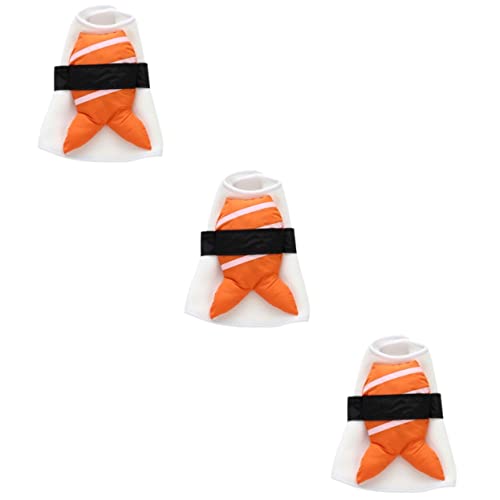 PRETYZOOM 3-teiliges Hundepartykostüm Haustier-Halloween-Anzug Welpen-Sushi-Outfit Lustiger Hundegeburtstagsanzug Haustierkostüme Cosplay von PRETYZOOM