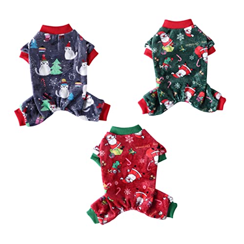 PRETYZOOM 3 Stücke Hund Warme Mantel Haustier Kleidung Weihnachten Schneeflocke Hirsch Hund Kleid Nachtwäsche für Hunde PRETYZOOM 3 Stücke Hund Warme Mantel Haustier Kleidung Weihnachten Schneeflocke Hirsch Hund Kleid Nachtwäsche für Hunde von PRETYZOOM