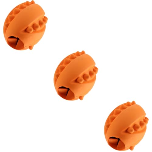 PRETYZOOM 3St Spielzeugball Hundepuzzle welpen zahnen kauen Spielzeug Haustierzubehör Hunde leckerlis verschleißfestes Molarenspielzeug schönes Hündchen Snack Spender Gummi von PRETYZOOM