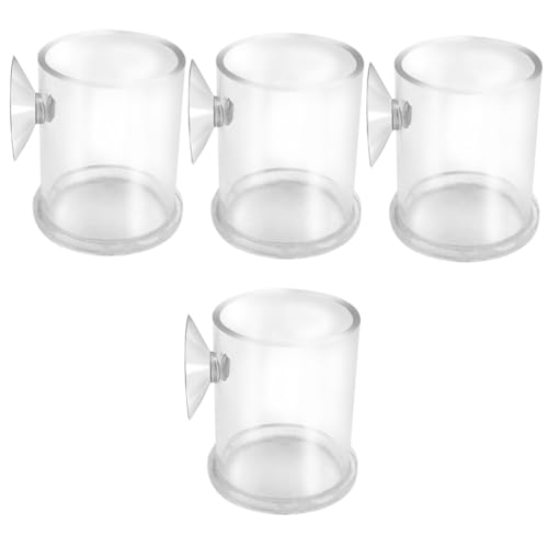PRETYZOOM 4 Stück Futterspender Für Aquarien Futterring Für Fische Behälter Für Fischfutter Acryl-Aquarium-fütterungskreis Futterschale Für Fischbecken Fischfutterring Geschirr Klein von PRETYZOOM