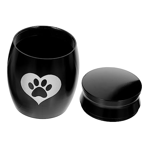 PRETYZOOM 4stücke Edelstahl Haustier Urne Mit Pfotenabdruck Kleine Gedenkurne Für Katzen Und Hunde Tragbare Aschebox Stilvolles Erinnerungsgeschenk Langlebig Und Leicht von PRETYZOOM