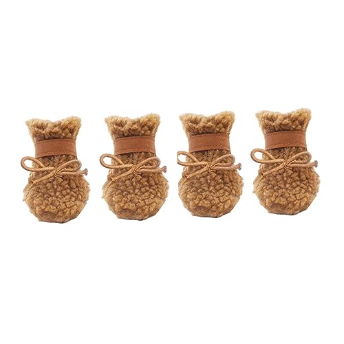 PRETYZOOM 4 Stück Hundeschuhe Schneestiefel Winterstiefel Für Hund Warme Stiefel Für Haustiere Welpenschuhe Schneeschuhe Für Hunde Winterschuhe Für Hunde Hundepfote Socke Leder Regenfest PRETYZOOM 4 Stück Hundeschuhe Schneestiefel Winterstiefel Für Hund Warme Stiefel Für Haustiere Welpenschuhe Schneeschuhe Für Hunde Winterschuhe Für Hunde Hundepfote Socke Leder Regenfest von PRETYZOOM